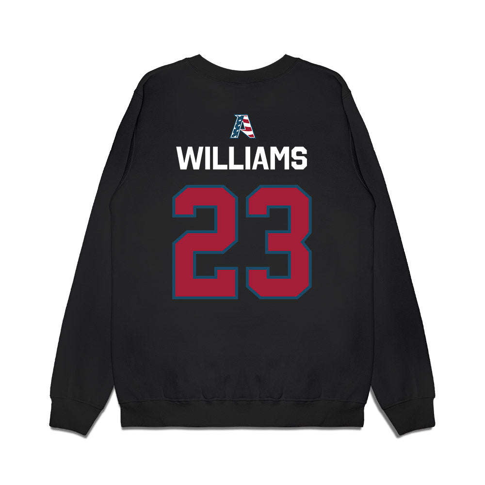 Arkansas - NCAA Football : Ian Williams - Patriotic Collection Premium Crewneck Sweatshirt-1