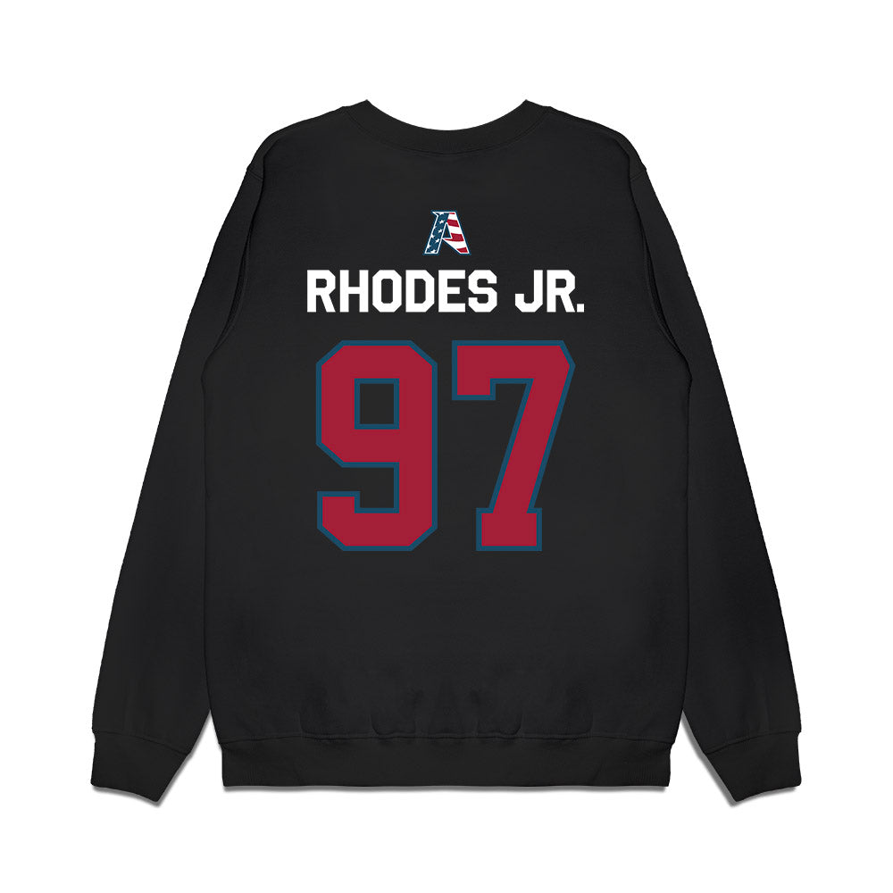 Arkansas - NCAA Football : Quincy Rhodes Jr. - Patriotic Collection Premium Crewneck Sweatshirt-1