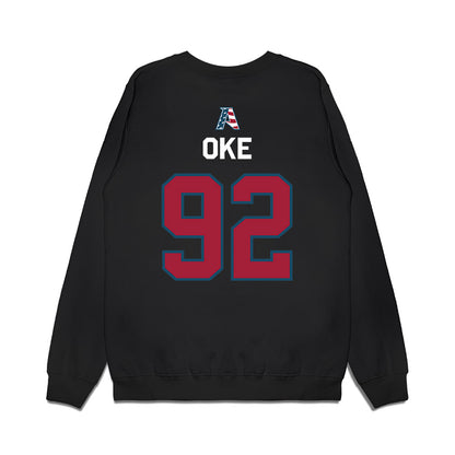 Arkansas - NCAA Football : David Oke - Patriotic Collection Premium Crewneck Sweatshirt-1