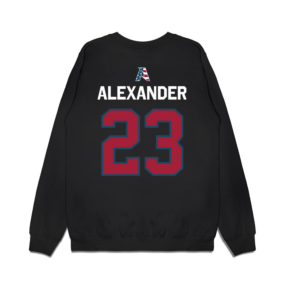 Arkansas - NCAA Women's Volleyball : Aleki Alexander - Patriotic Collection Premium Crewneck Sweatshirt-1