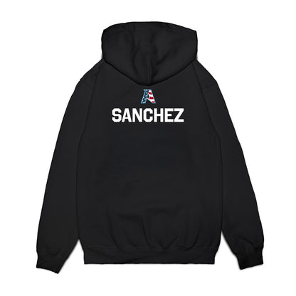 Arkansas - NCAA Women's Swimming & Diving : Bryze Sanchez - Patriotic Collection Premium Hooded Sweatshirt-1