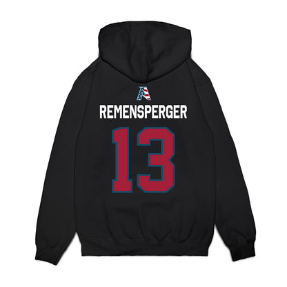 Arkansas - NCAA Women's Volleyball : Kiki Remensperger - Patriotic Collection Premium Hooded Sweatshirt-1