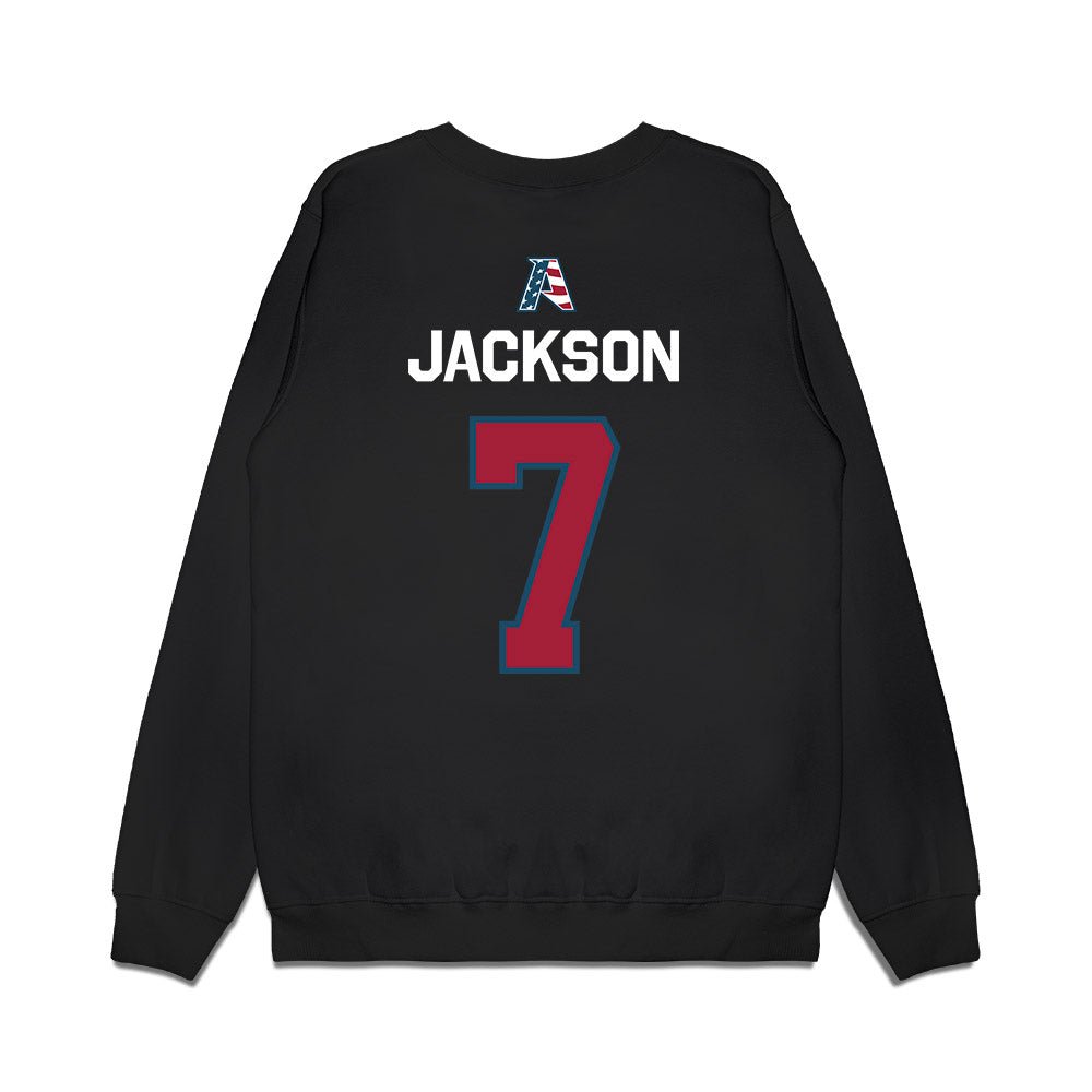 Arkansas - NCAA Football : KJ Jackson - Patriotic Collection Premium Crewneck Sweatshirt-1