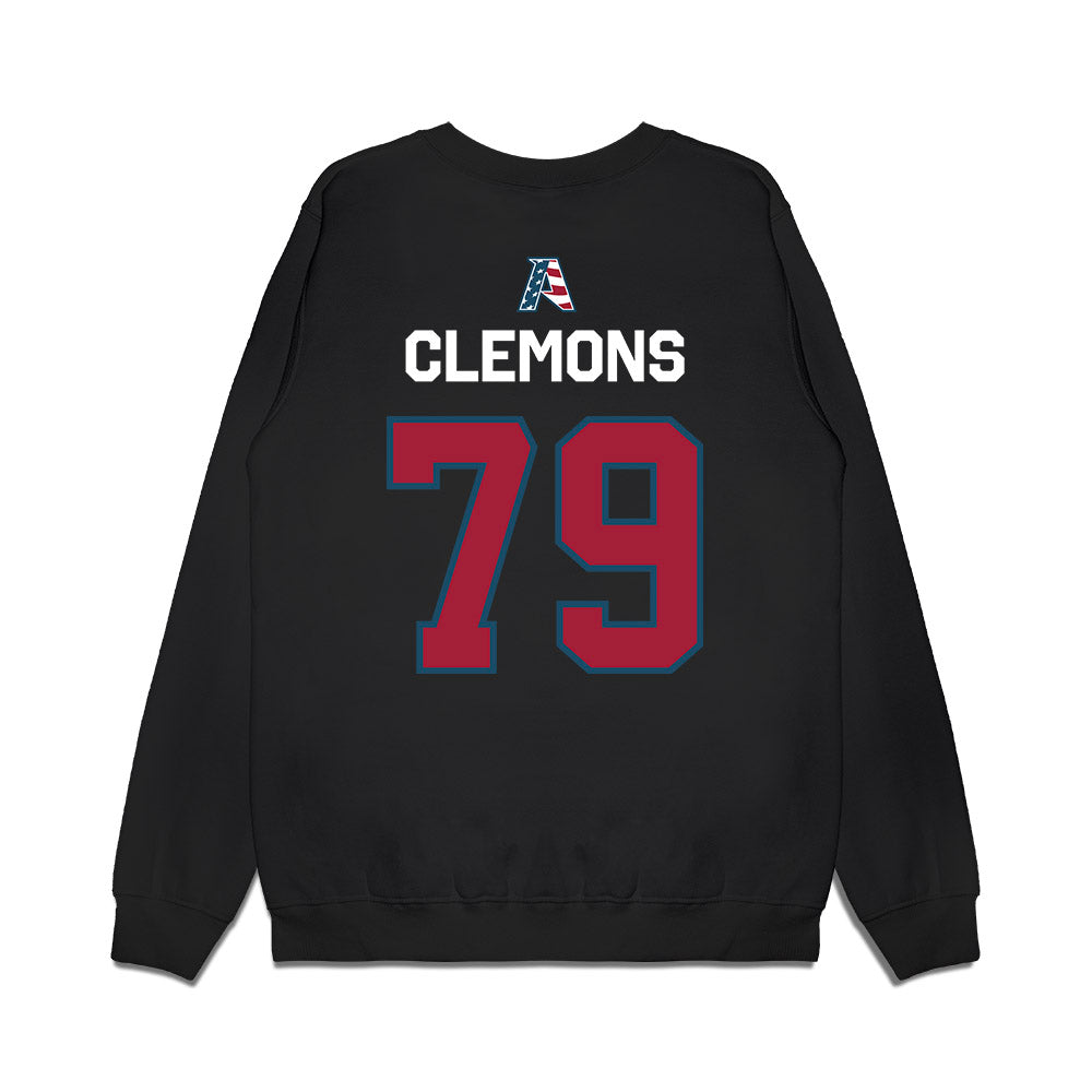 Arkansas - NCAA Football : Josiah Clemons - Patriotic Collection Premium Crewneck Sweatshirt-1