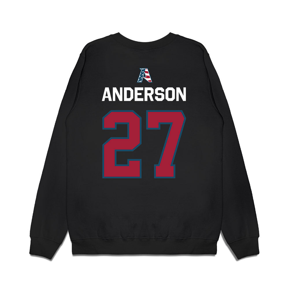 Arkansas - NCAA Women's Soccer : Dejionee Anderson - Patriotic Collection Premium Crewneck Sweatshirt-1