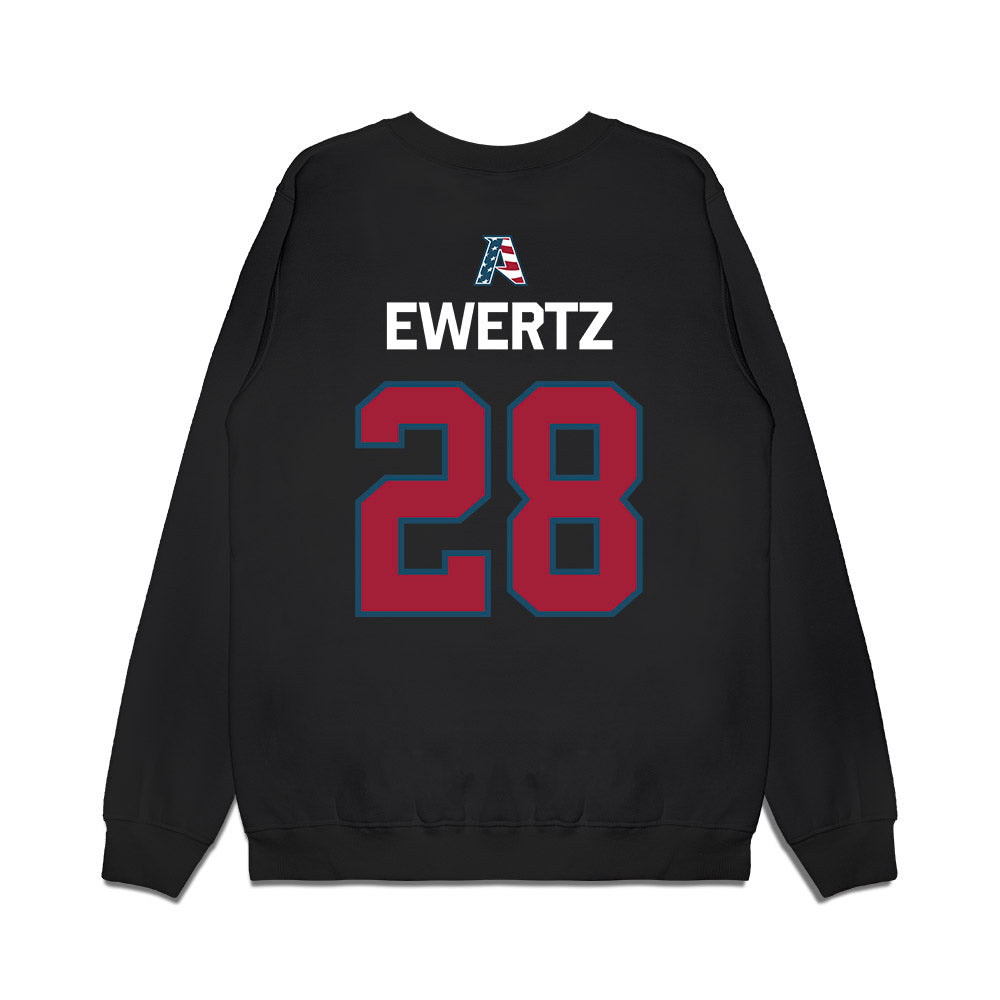 Arkansas - NCAA Women's Soccer : Kyndal Ewertz - Patriotic Collection Premium Crewneck Sweatshirt-1