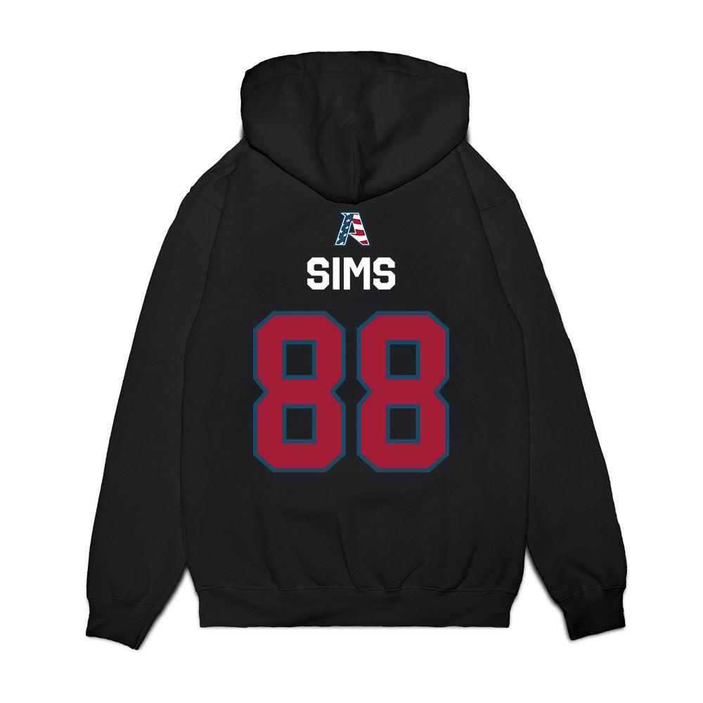 Arkansas - NCAA Football : Xadavien Sims - Patriotic Collection Premium Hooded Sweatshirt-1