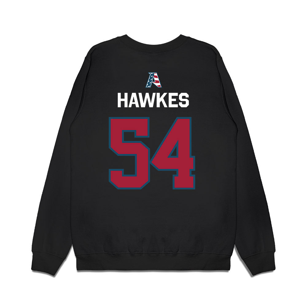 Arkansas - NCAA Football : Adam Hawkes - Patriotic Collection Premium Crewneck Sweatshirt-1