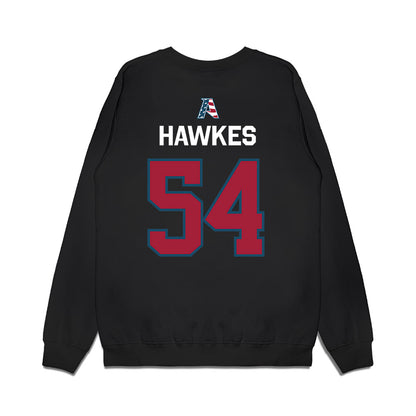 Arkansas - NCAA Football : Adam Hawkes - Patriotic Collection Premium Crewneck Sweatshirt-1
