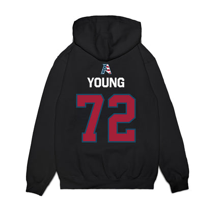 Arkansas - NCAA Football : Tucker Young - Patriotic Collection Premium Hooded Sweatshirt-1