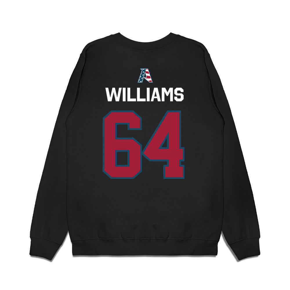 Arkansas - NCAA Football : Bryant Williams - Patriotic Collection Premium Crewneck Sweatshirt-1