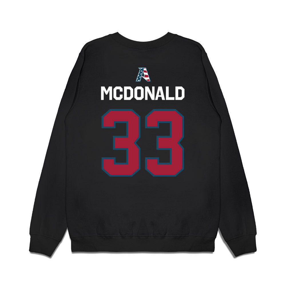 Arkansas - NCAA Women's Soccer : Madden McDonald - Patriotic Collection Premium Crewneck Sweatshirt-1