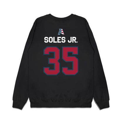 Arkansas - NCAA Football : Steven Soles Jr. - Patriotic Collection Premium Crewneck Sweatshirt-1