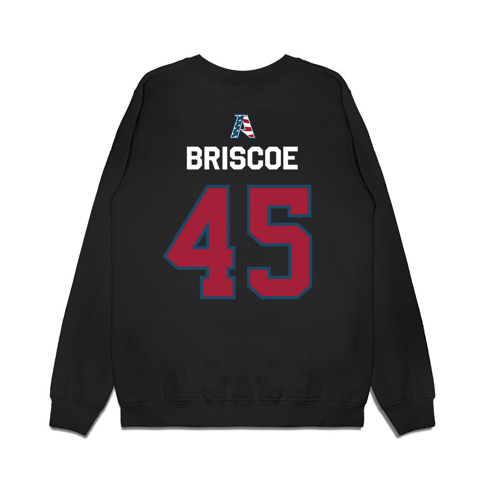 Arkansas - NCAA Baseball : Tye Briscoe - Patriotic Collection Premium Crewneck Sweatshirt-1