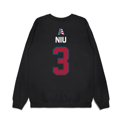Arkansas - NCAA Women's Volleyball : Livia Niu - Patriotic Collection Premium Crewneck Sweatshirt-1