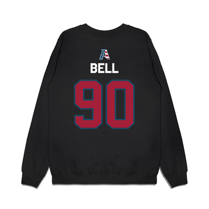 Arkansas - NCAA Football : Caleb Bell - Patriotic Collection Premium Crewneck Sweatshirt-1