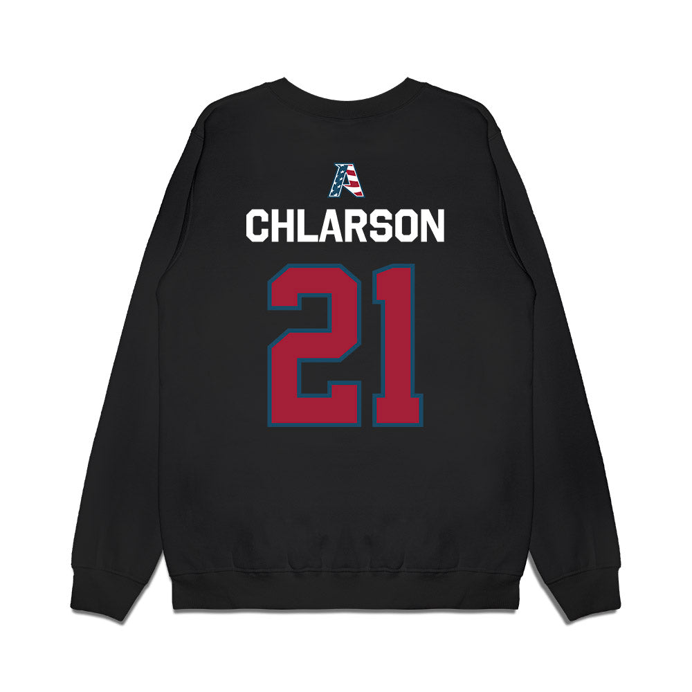 Arkansas - NCAA Women's Basketball : Ashlynn Chlarson - Patriotic Collection Premium Crewneck Sweatshirt-1