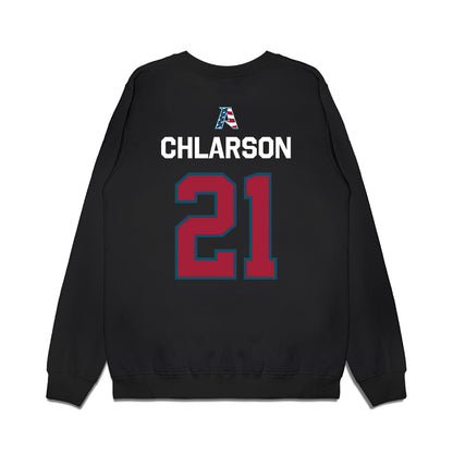 Arkansas - NCAA Women's Basketball : Ashlynn Chlarson - Patriotic Collection Premium Crewneck Sweatshirt-1