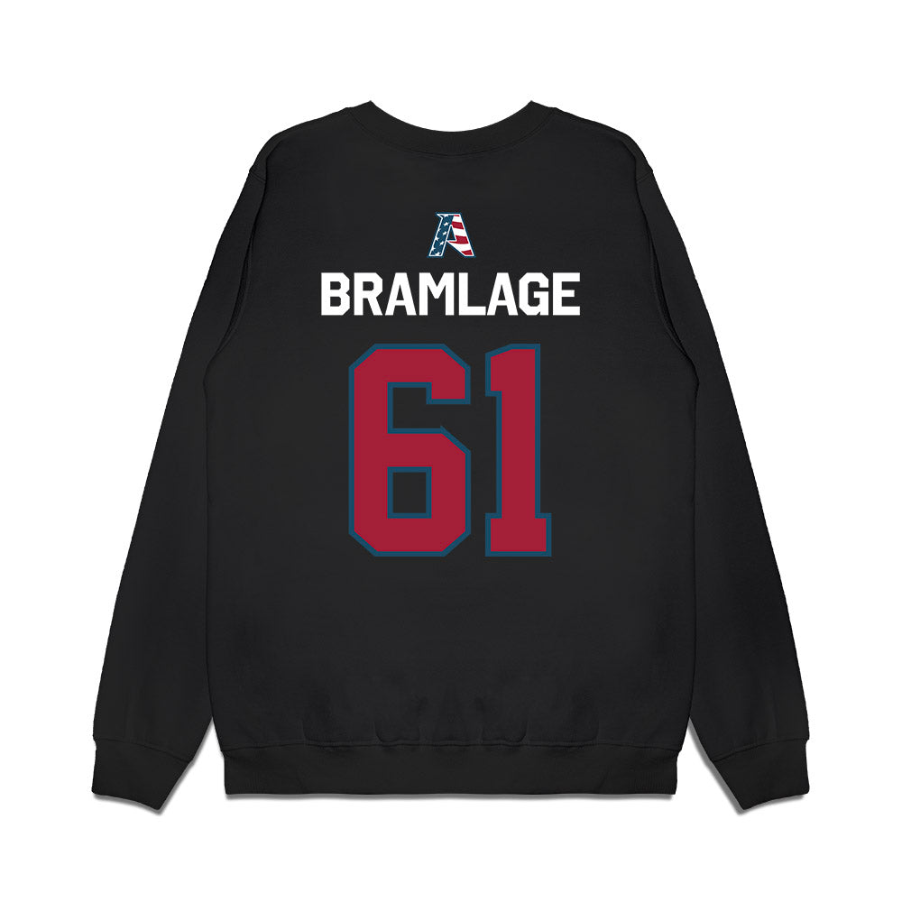 Arkansas - NCAA Football : Kaden Bramlage - Patriotic Collection Premium Crewneck Sweatshirt-1