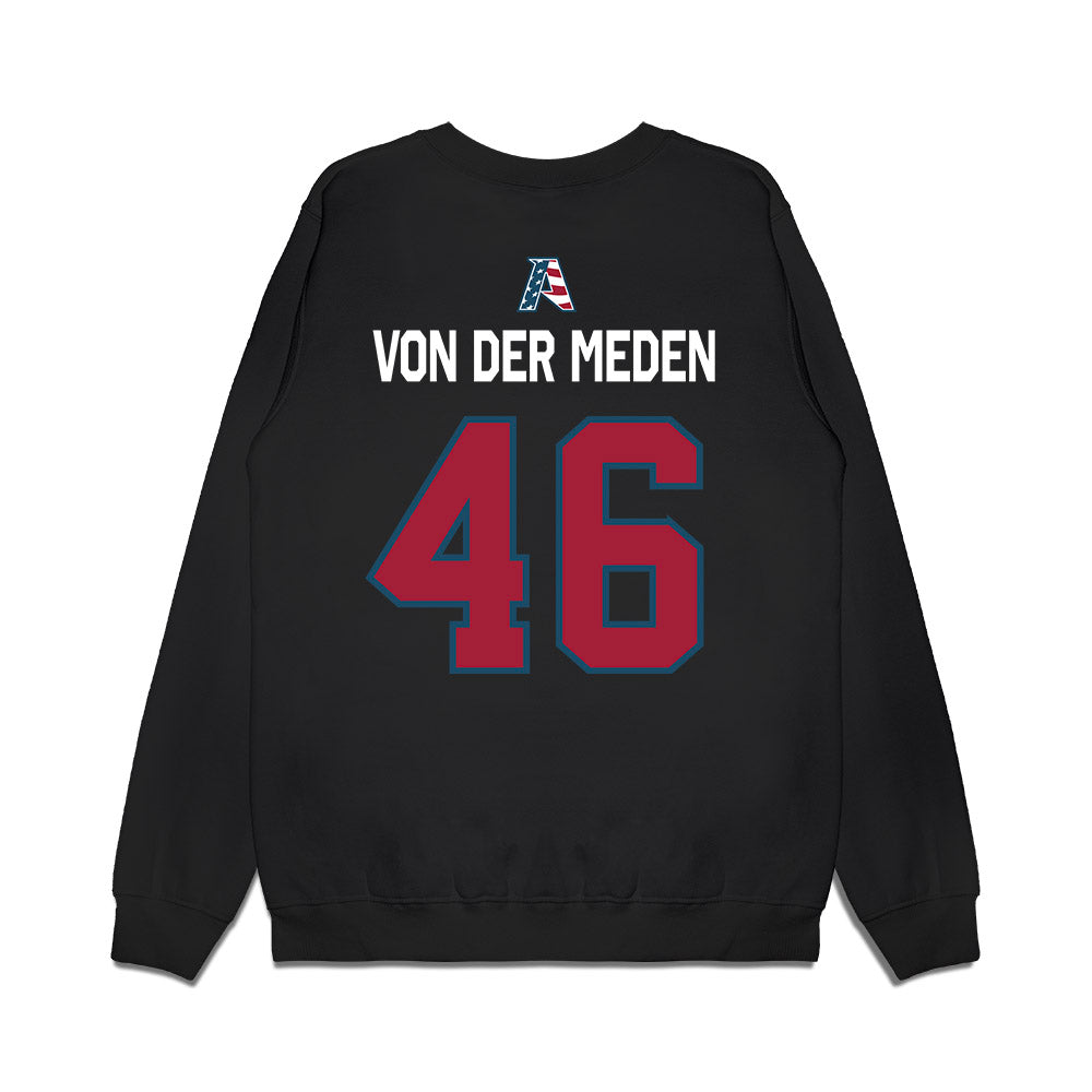Arkansas - NCAA Football : Charlie von der Meden - Patriotic Collection Premium Crewneck Sweatshirt-1