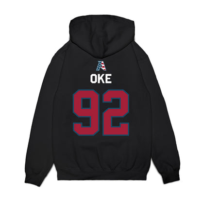 Arkansas - NCAA Football : David Oke - Patriotic Collection Premium Hooded Sweatshirt-1