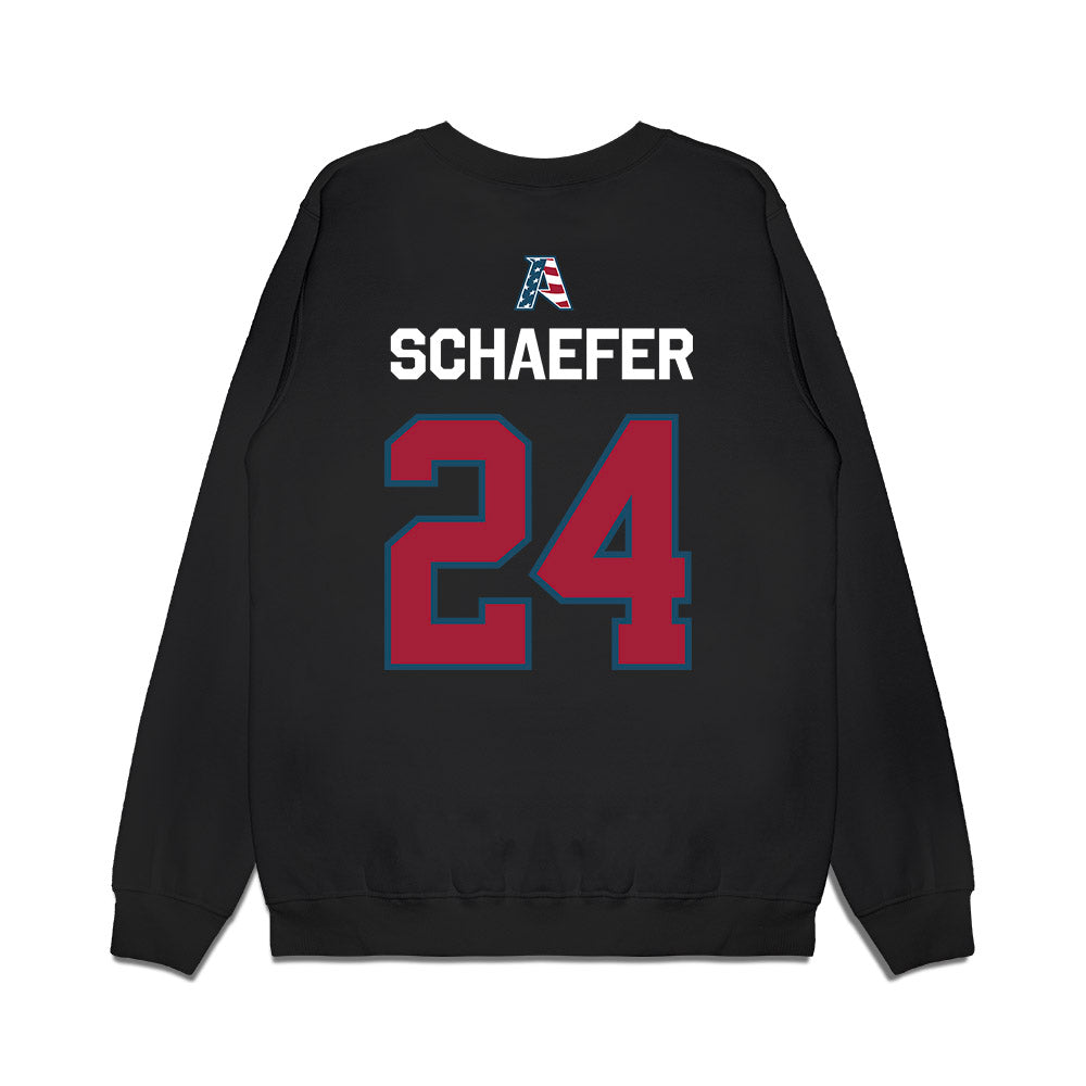 Arkansas - NCAA Baseball : Landon Schaefer - Patriotic Collection Premium Crewneck Sweatshirt-1