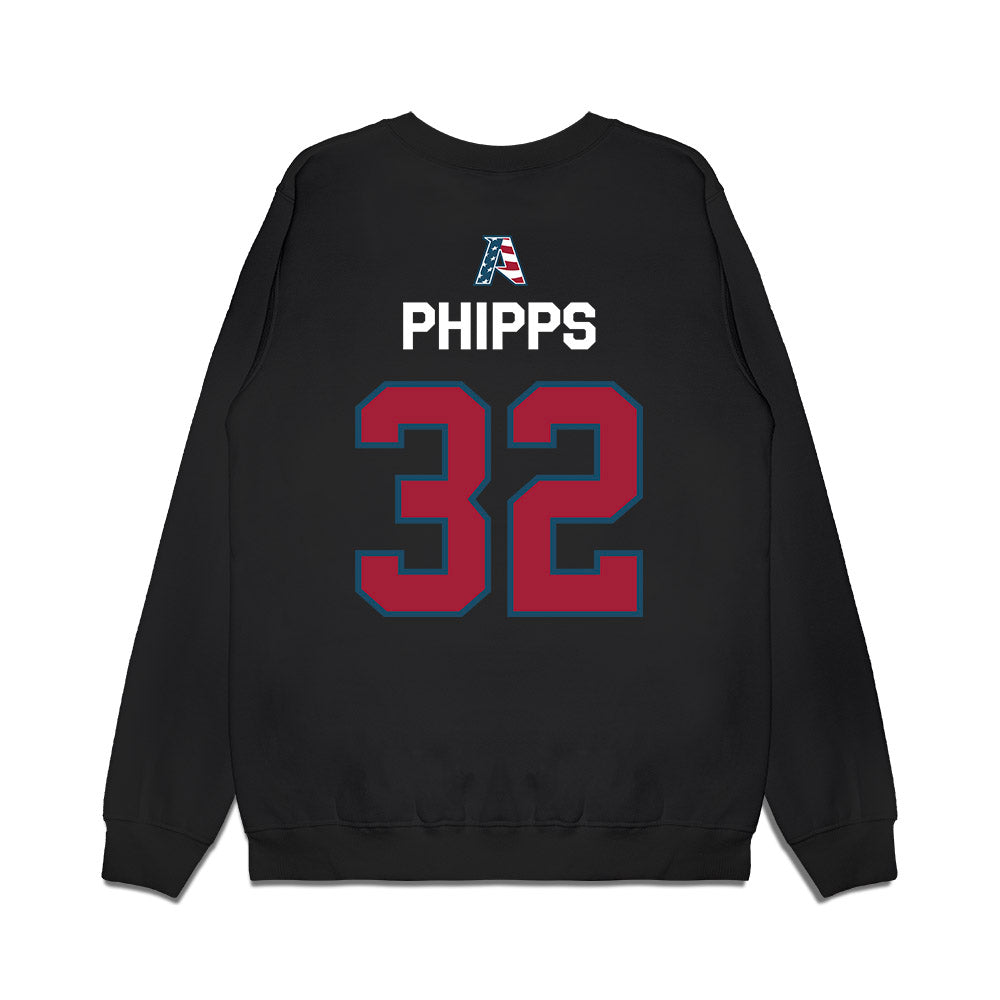 Arkansas - NCAA Football : Landon Phipps - Patriotic Collection Premium Crewneck Sweatshirt-1