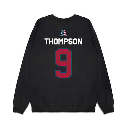 Arkansas - NCAA Men's Basketball : Davion Thompson - Patriotic Collection Premium Crewneck Sweatshirt-1