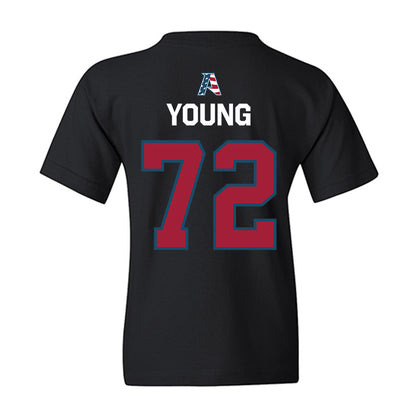 Arkansas - NCAA Football : Tucker Young - Patriotic Collection Youth T-Shirt-1