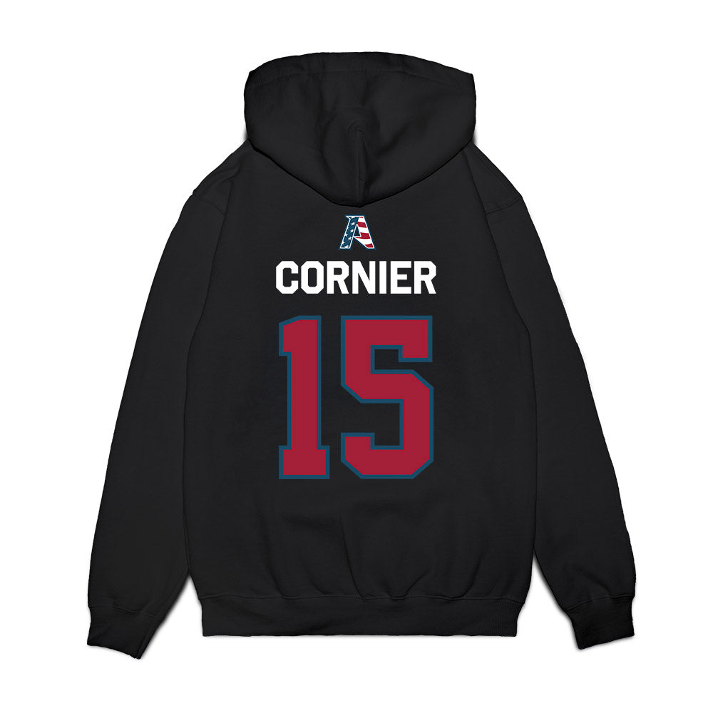 Arkansas - NCAA Women's Volleyball : Gaby Cornier - Patriotic Collection Premium Hooded Sweatshirt-1