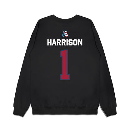 Arkansas - NCAA Football : Christian Harrison - Patriotic Collection Premium Crewneck Sweatshirt-1