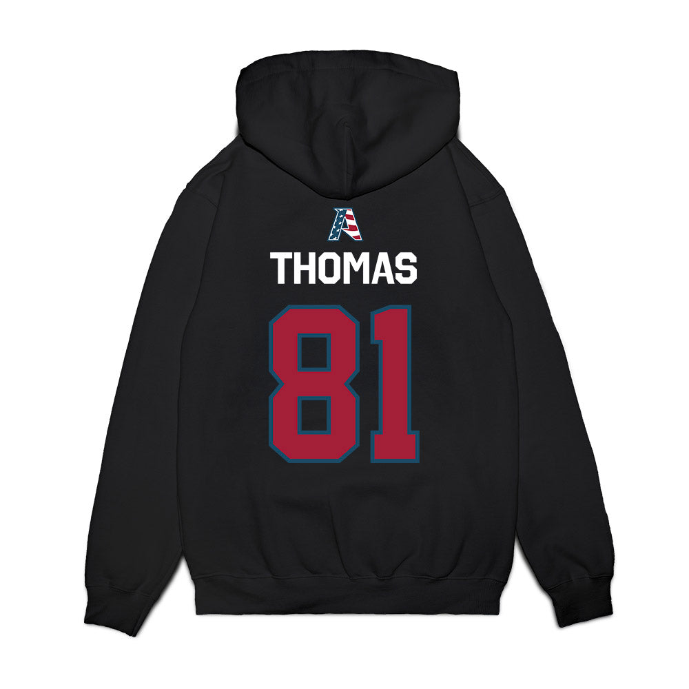 Arkansas - NCAA Football : Dai'Shaun Thomas - Patriotic Collection Premium Hooded Sweatshirt-1