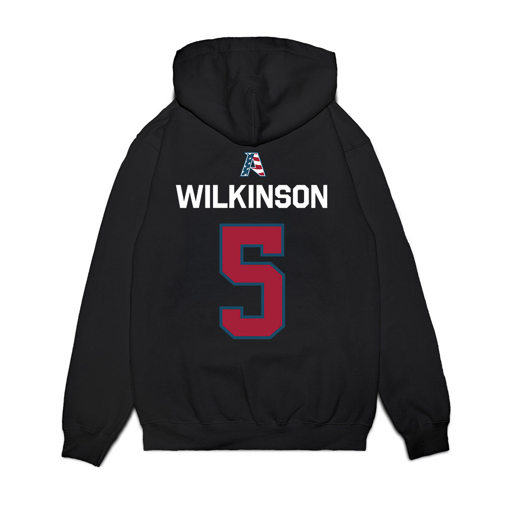 Arkansas - NCAA Men's Basketball : Jeremiah Wilkinson - Patriotic Collection Premium Hooded Sweatshirt-1