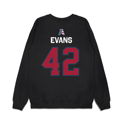 Arkansas - NCAA Football : Jeremy Evans - Patriotic Collection Premium Crewneck Sweatshirt-1