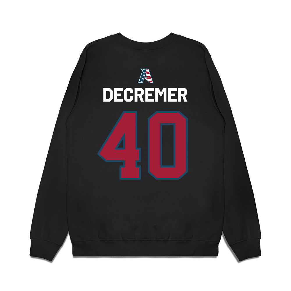 Arkansas - NCAA Baseball : James DeCremer - Patriotic Collection Premium Crewneck Sweatshirt-1