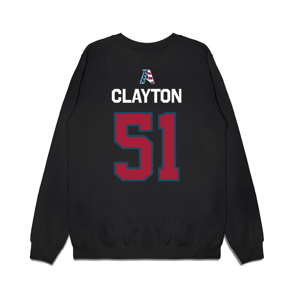 Arkansas - NCAA Football : Carey Clayton - Patriotic Collection Premium Crewneck Sweatshirt-1