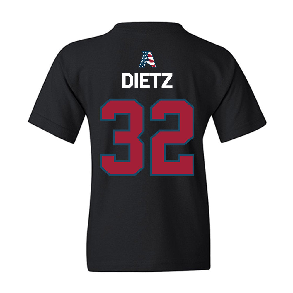 Arkansas - NCAA Baseball : Hunter Dietz - Patriotic Collection Youth T-Shirt-1