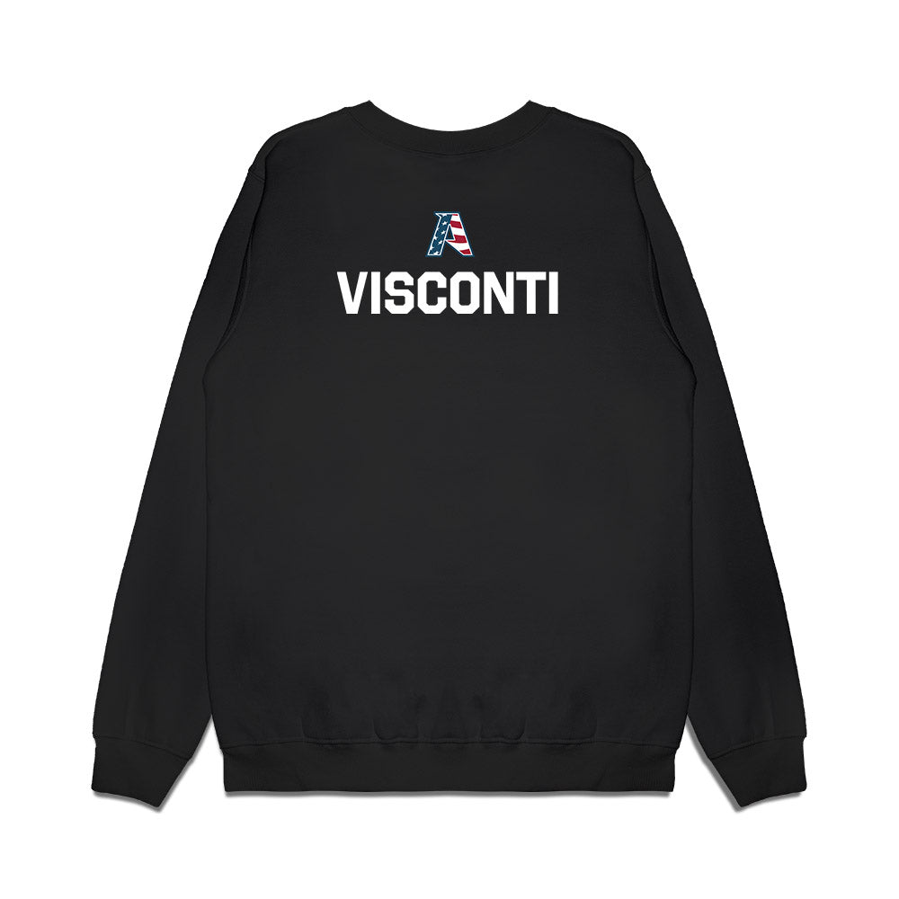 Arkansas - NCAA Women's Gymnastics : Sabrina Visconti - Patriotic Collection Premium Crewneck Sweatshirt-1
