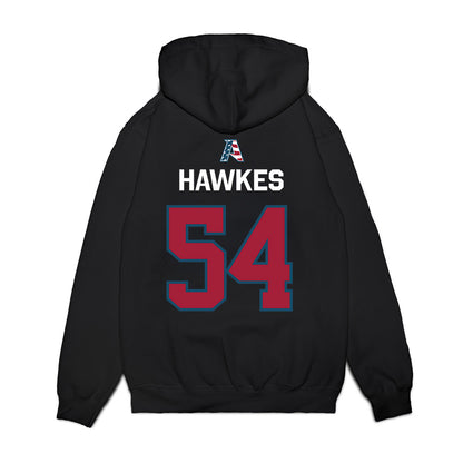 Arkansas - NCAA Football : Adam Hawkes - Patriotic Collection Premium Hooded Sweatshirt-1