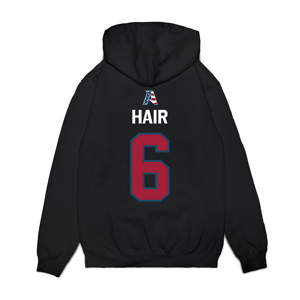 Arkansas - NCAA Women's Soccer : Cora Hair - Patriotic Collection Premium Hooded Sweatshirt-1