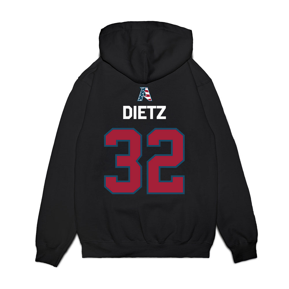 Arkansas - NCAA Baseball : Hunter Dietz - Patriotic Collection Premium Hooded Sweatshirt-1
