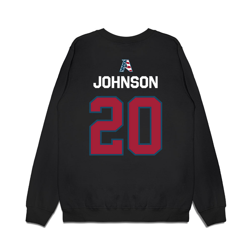 Arkansas - NCAA Football : Jahiem Johnson - Patriotic Collection Premium Crewneck Sweatshirt-1
