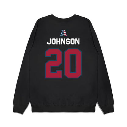 Arkansas - NCAA Football : Jahiem Johnson - Patriotic Collection Premium Crewneck Sweatshirt-1