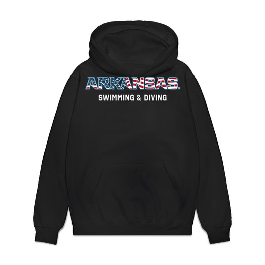 Arkansas - NCAA Women's Swimming & Diving : Holly Robinson - Patriotic Collection Premium Hooded Sweatshirt-0