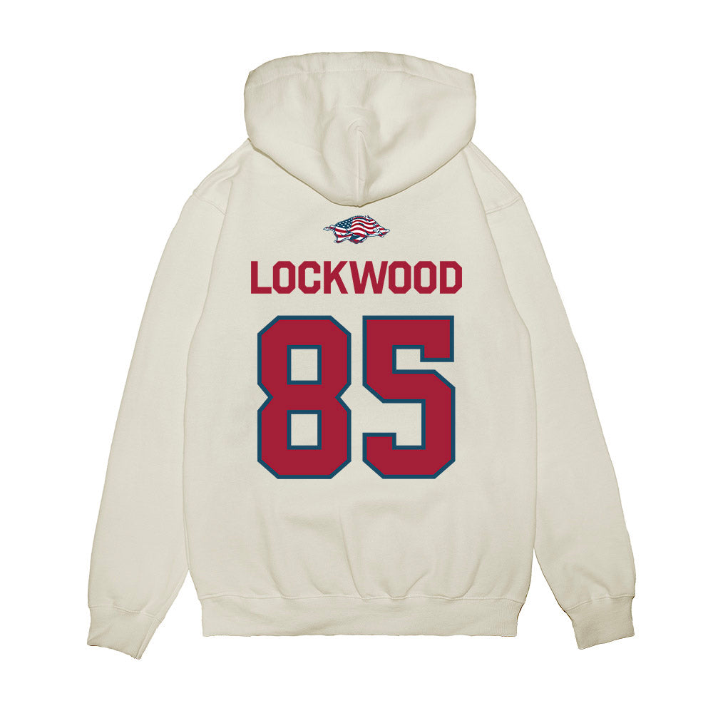 Arkansas - NCAA Football : Ty Lockwood - Patriotic Collection Premium Hooded Sweatshirt-1