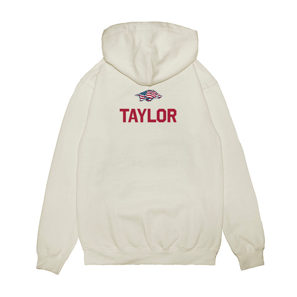 Arkansas - NCAA Men's Track & Field : Tyrice Taylor - Patriotic Collection Premium Hooded Sweatshirt-1