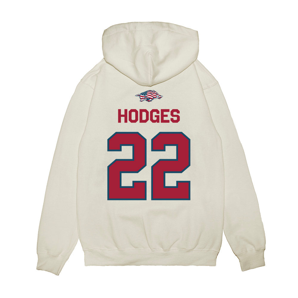 Arkansas - NCAA Football : Tj HODGES - Patriotic Collection Premium Hooded Sweatshirt-1