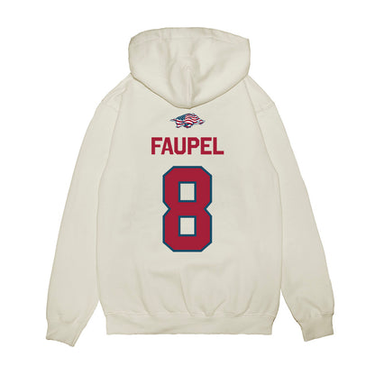 Arkansas - NCAA Football : Donovan Faupel - Patriotic Collection Premium Hooded Sweatshirt-1