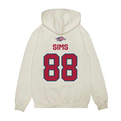 Arkansas - NCAA Football : Xadavien Sims - Patriotic Collection Premium Hooded Sweatshirt-1
