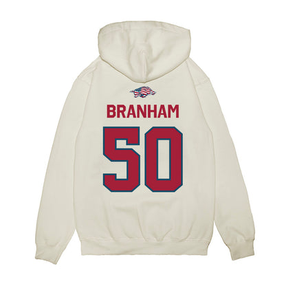 Arkansas - NCAA Football : Kobe Branham - Patriotic Collection Premium Hooded Sweatshirt-1